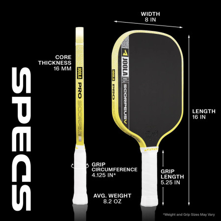 JOOLA Anna Bright Scorpeus Pro V 14mm